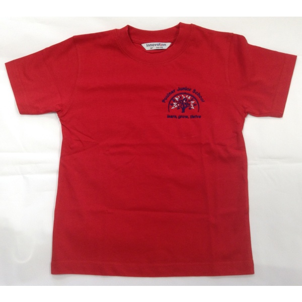 Poulner Junior School - Poulner Junior School - T Shirt - New Logo, Poulner Junior School