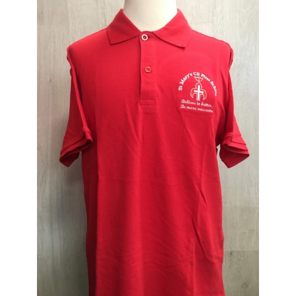 EskimoST-509_1.jpg St Marys C of E First School - Polo Shirt - Red, St Mary's CE First School